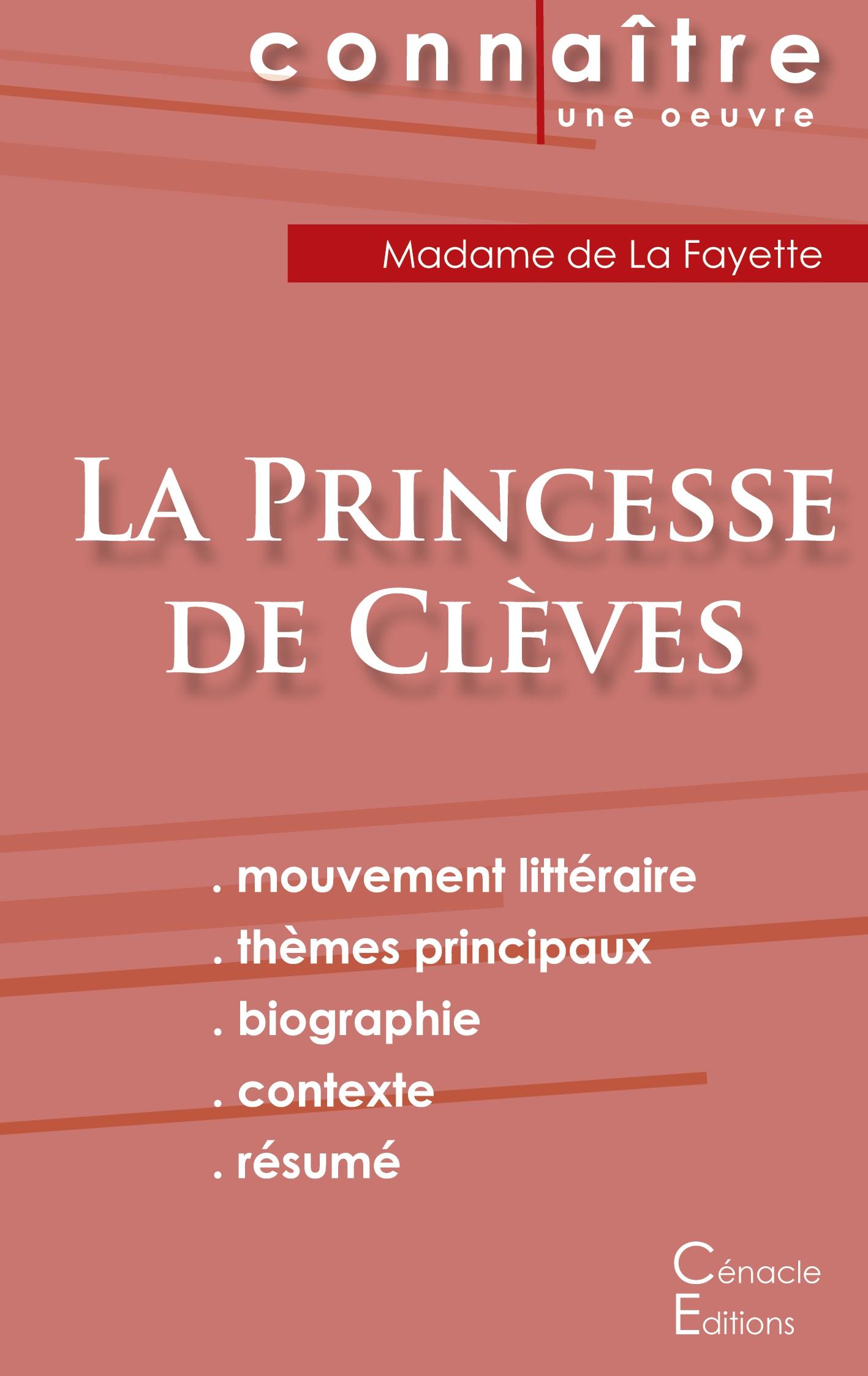 Cover: 9782367885995 | Fiche de lecture La Princesse de Clèves de Madame de La Fayette...