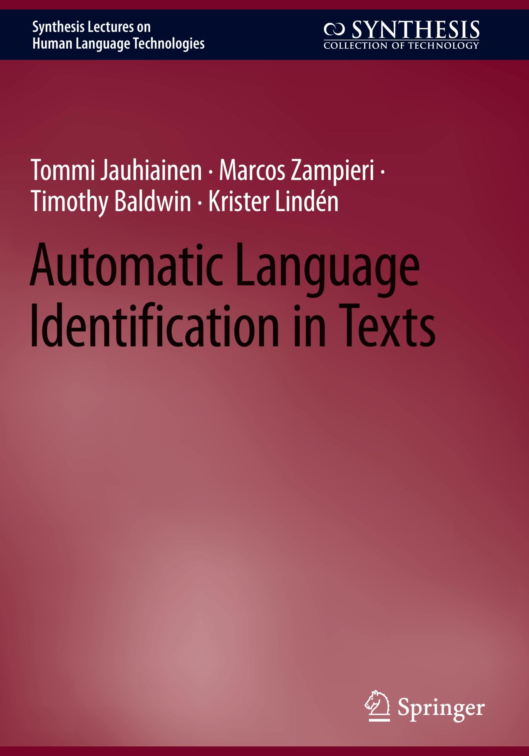 Cover: 9783031458217 | Automatic Language Identification in Texts | Tommi Jauhiainen (u. a.)