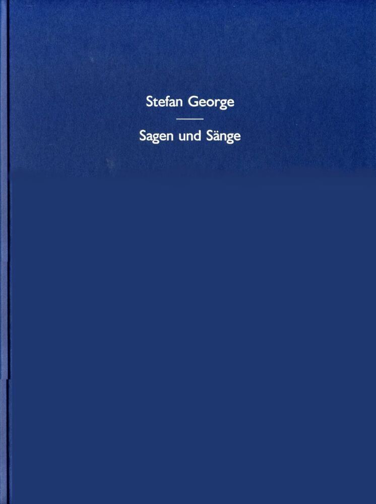 Cover: 9783608934106 | Sagen und Sänge | Faksimile der Handschrift | Stefan George | Buch