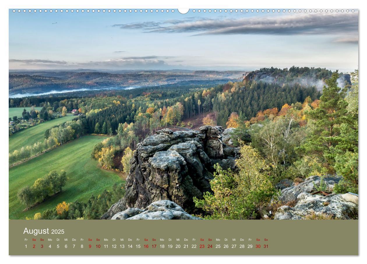 Bild: 9783383939969 | Auf den Bergen der Sächsischen Schweiz (Wandkalender 2025 DIN A2...