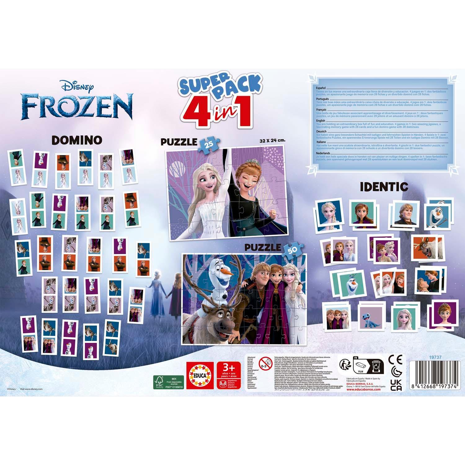 Bild: 8412668197374 | Educa - Disney - Frozen Superpack 4 in 1 | Disney | 197374 | Deutsch