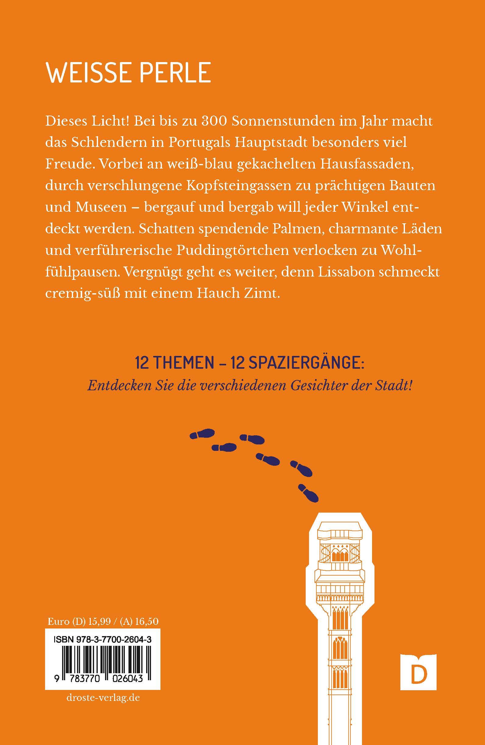 Rückseite: 9783770026043 | Zu Fuß durch Lissabon | 12 Spaziergänge | Christina Weise | Buch