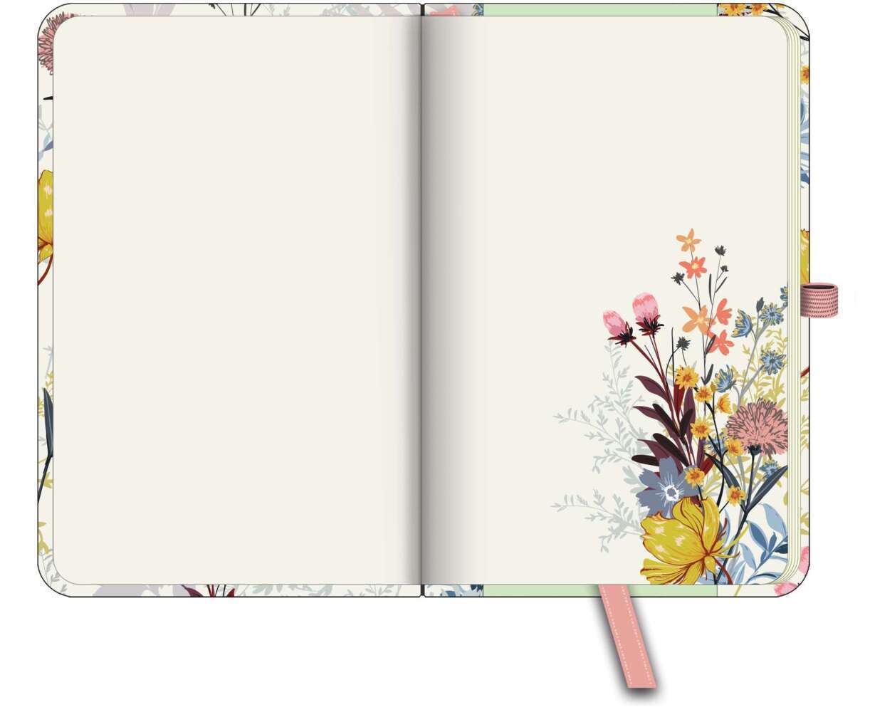 Bild: 4002725981769 | GreenLine Diary Floral 2025 - Buchkalender - Taschenkalender - 10x15