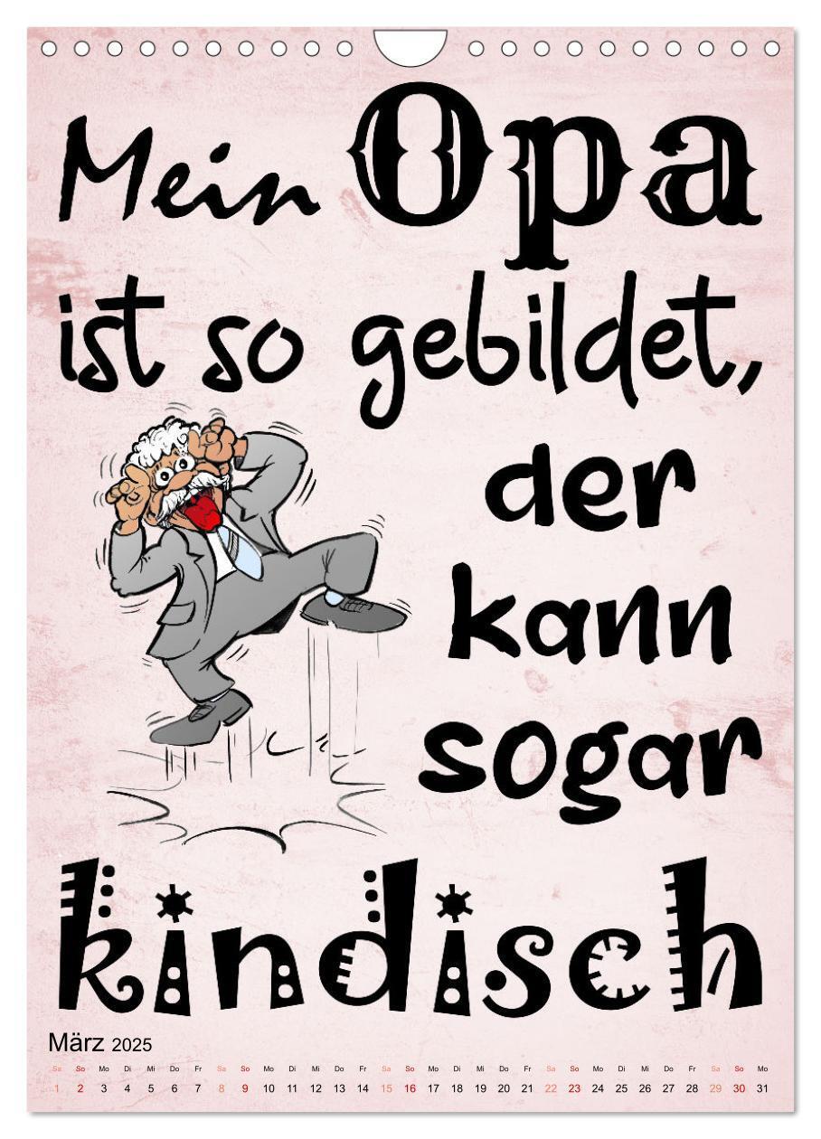 Bild: 9783435888849 | Opa ist der Coolste (Wandkalender 2025 DIN A4 hoch), CALVENDO...