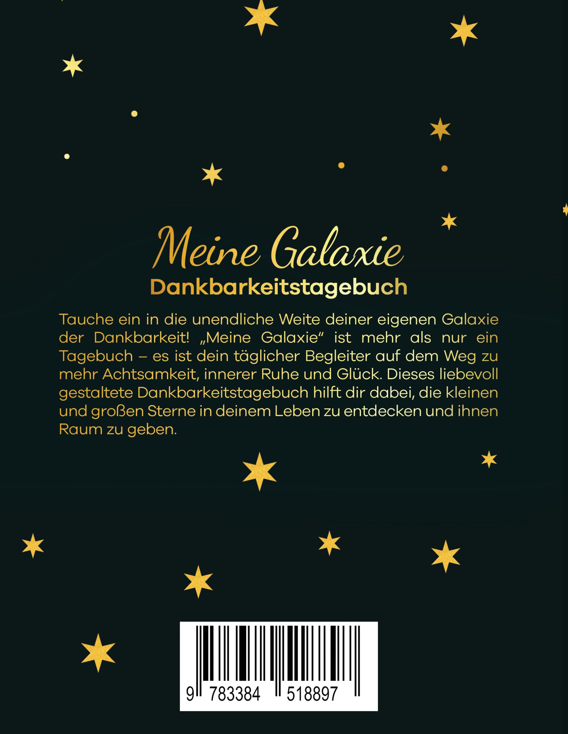 Rückseite: 9783384518897 | Meine Galaxie - Dankbarkeitstagebuch / Journal | Ricarda Henkel | Buch