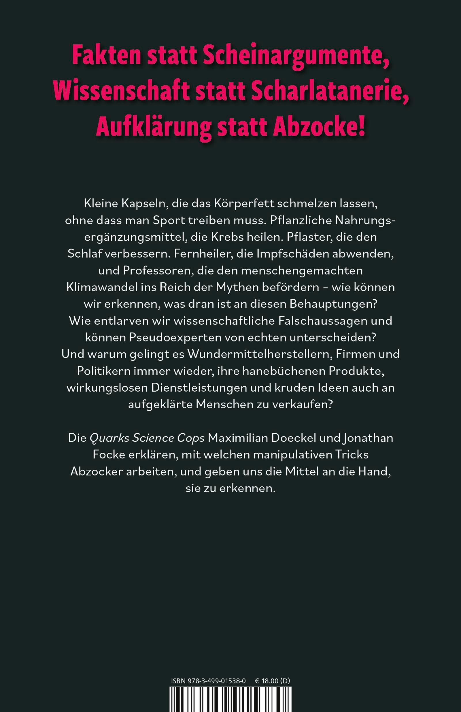 Rückseite: 9783499015380 | 'Aber meiner Tante hat's geholfen' | Maximilian Doeckel (u. a.) | Buch