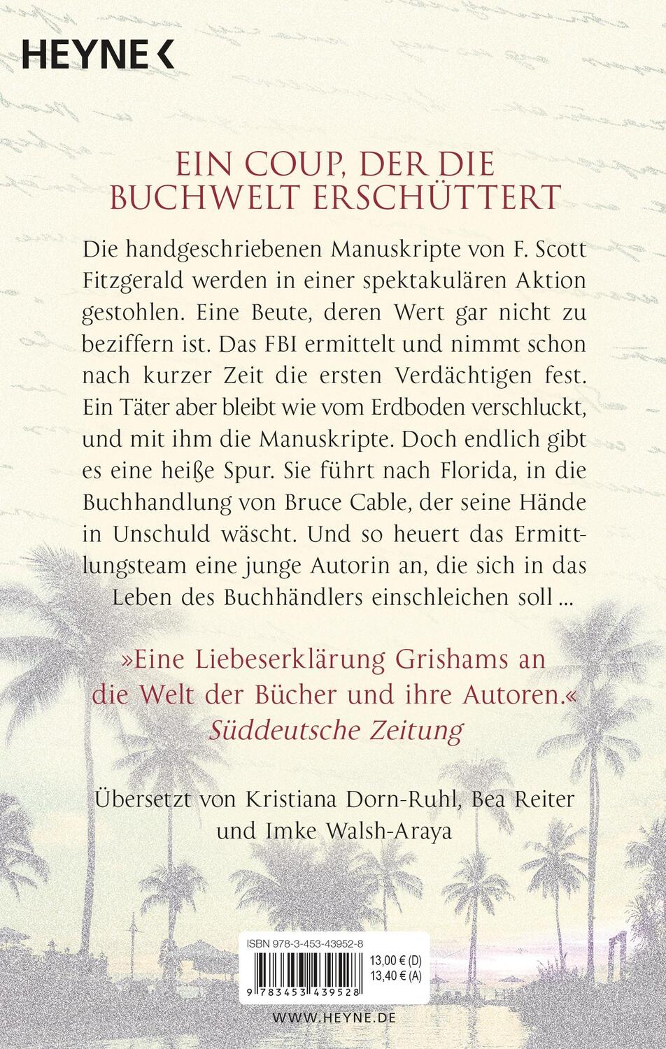 Bild: 9783453439528 | Das Original | Roman | John Grisham | Taschenbuch | 384 S. | Deutsch