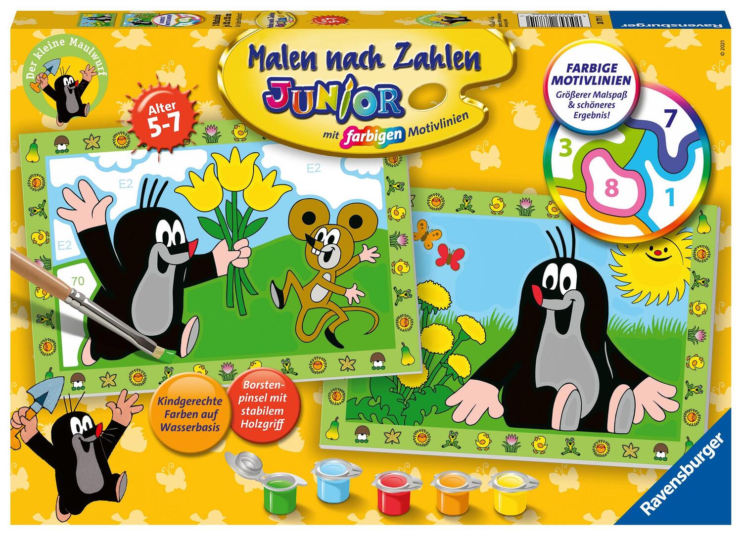 Cover: 4005556287710 | Ravensburger Malen nach Zahlen 28771 - Der kleine Maulwurf - Kinder...