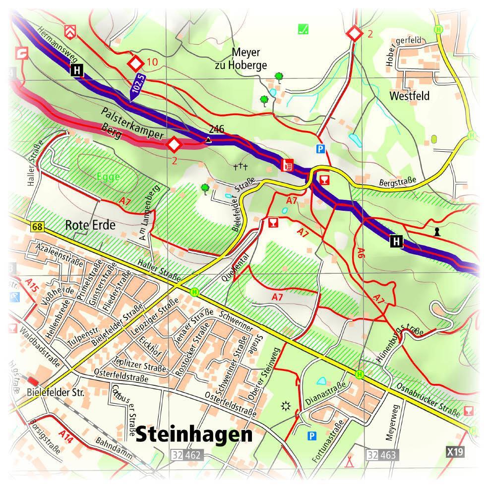 Bild: 9783899201918 | Hermannsweg, Rheine - Leopoldstal . 1:25 000 | (Land-)Karte | Deutsch