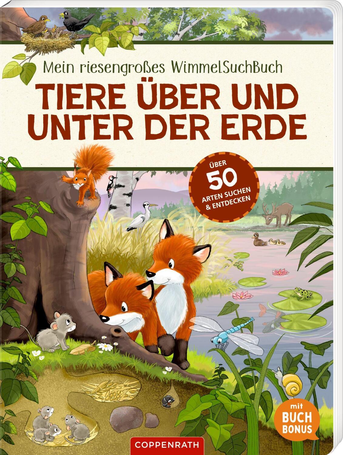 Cover: 9783649647386 | Mein riesengroßes WimmelSuchBuch: Tiere über und unter der Erde | Flad