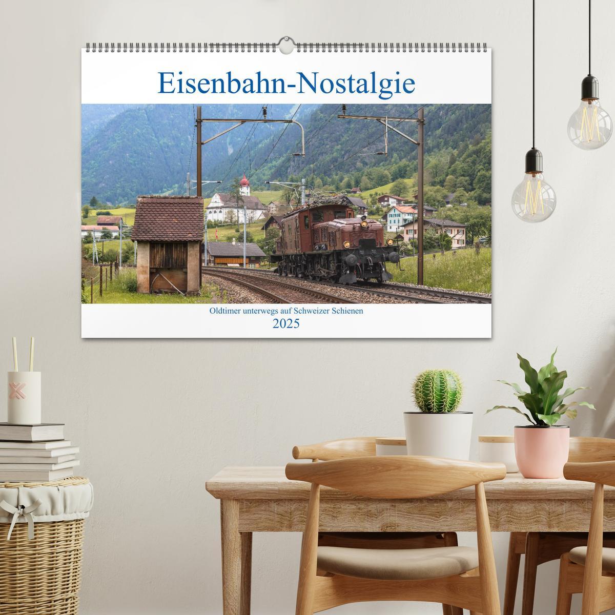 Bild: 9783435345649 | Eisenbahn-Nostalgie - Oldtimer auf Schweizer Schienen (Wandkalender...