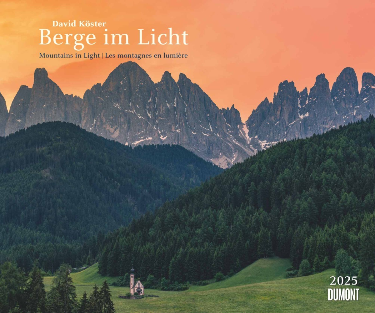 Cover: 4250809653884 | DUMONT - Berge im Licht 2025 Wandkalender, 60x50cm,...