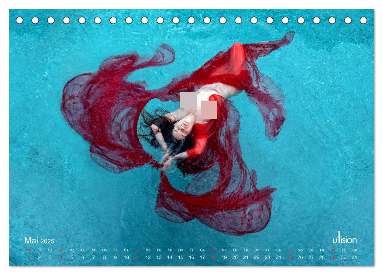 Bild: 9783435501380 | Wasserspiele - Akt im Tanz der Schwerelosigkeit (Tischkalender 2025...