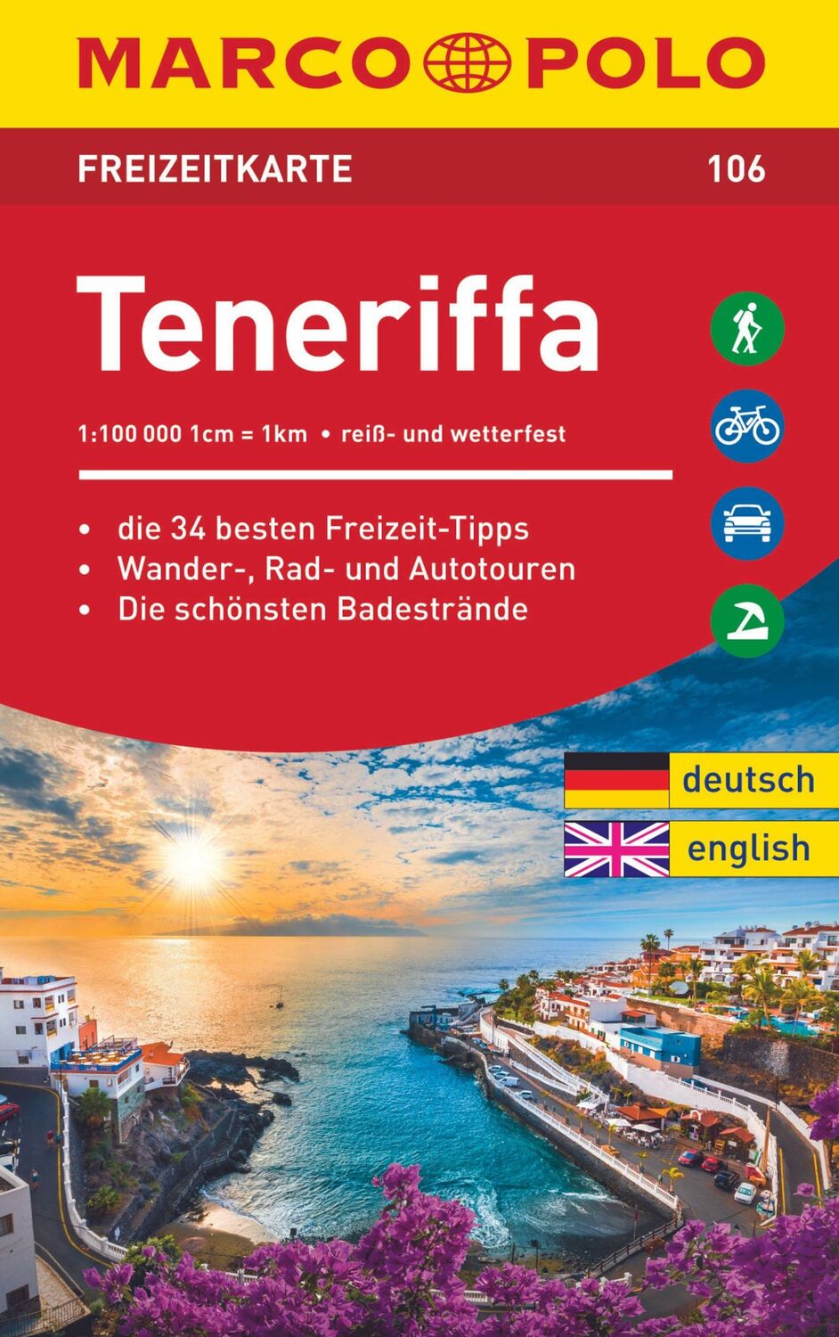 Cover: 9783829743488 | MARCO POLO Freizeitkarte Teneriffa 1:100 000 | 1:100 000 | 1 S. | 2019