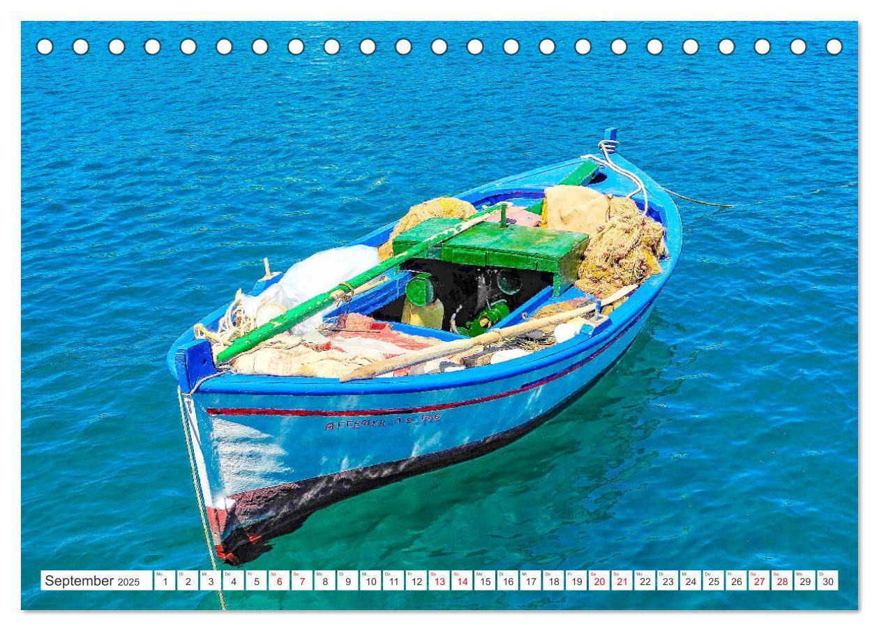 Bild: 9783383977121 | Kefalonia, Inseltraum in Blau (Tischkalender 2025 DIN A5 quer),...