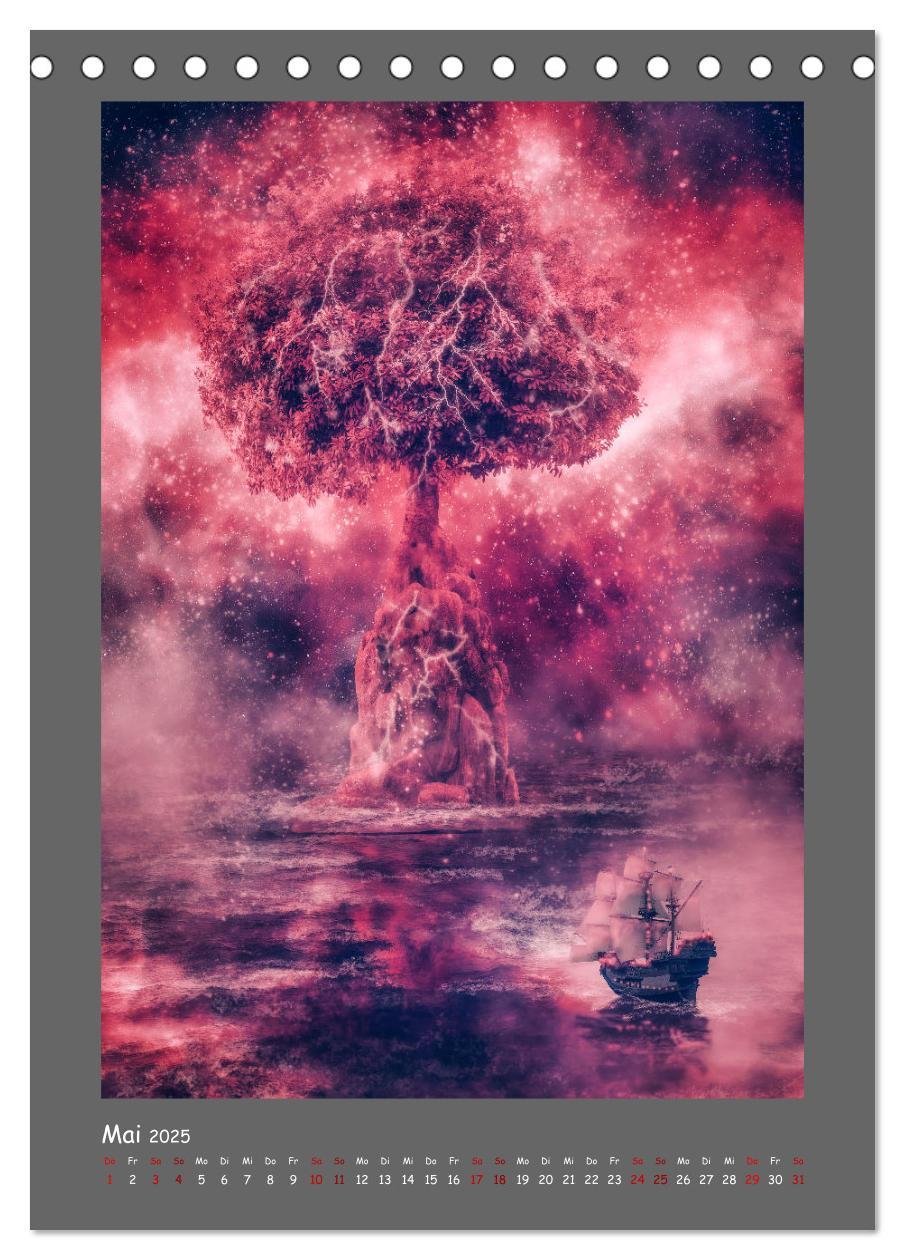 Bild: 9783435888184 | Yggdrasil - Der Baum des Lebens (Tischkalender 2025 DIN A5 hoch),...