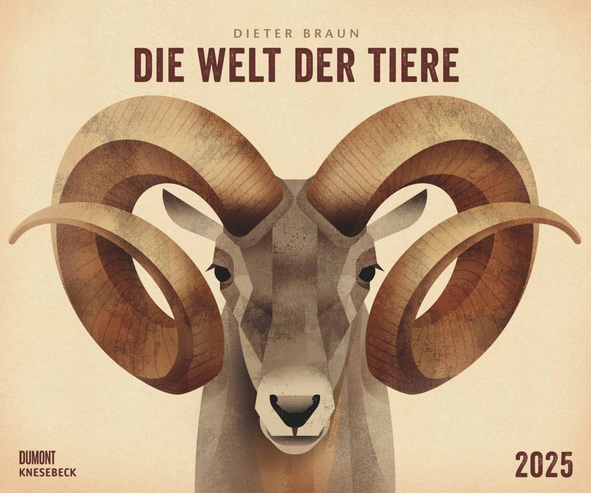 Cover: 4250809653129 | Dieter Braun: Die Welt der Tiere 2025 - Wandkalender - Format 60 x...