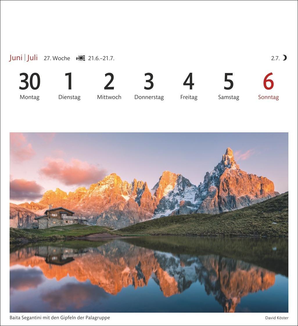 Bild: 9783840034176 | Südtirol Sehnsuchtskalender 2025 - Wochenkalender mit 53 Postkarten