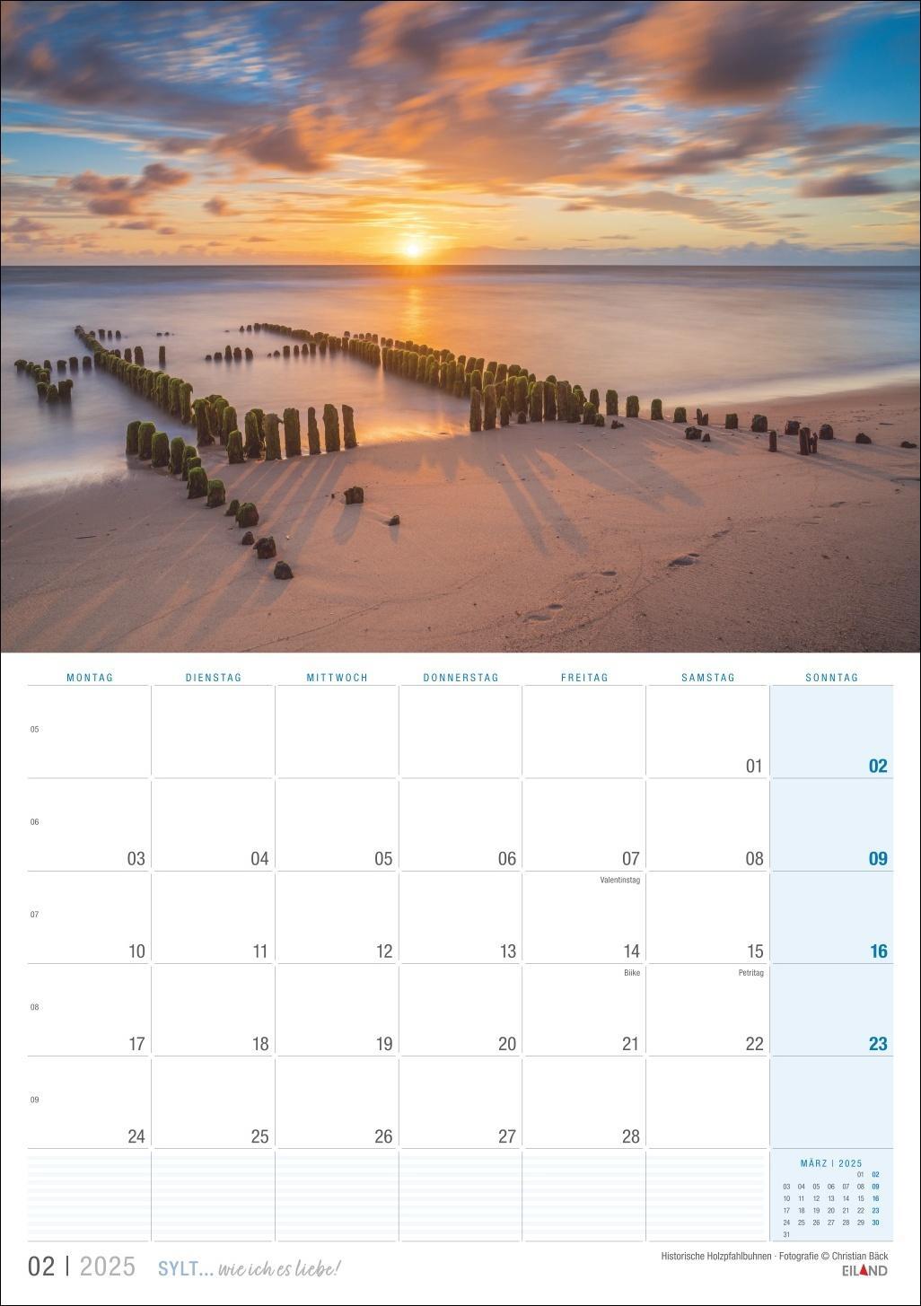 Bild: 9783964023438 | Sylt ... wie ich es liebe Kalender 2025 | Eiland | Kalender | 13 S.