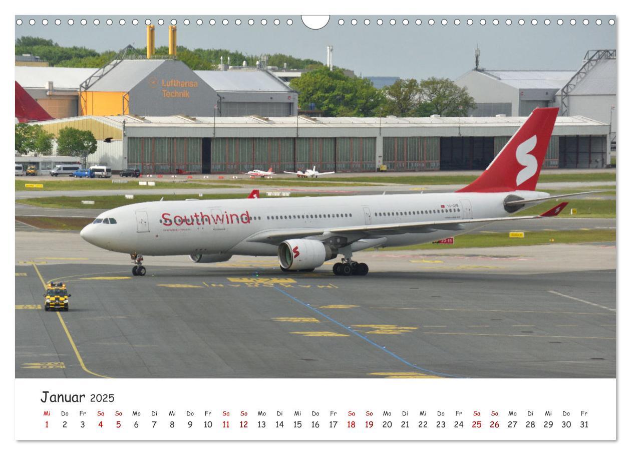 Bild: 9783457220696 | Flugzeuge auf Europas Flughäfen (Wandkalender 2025 DIN A3 quer),...