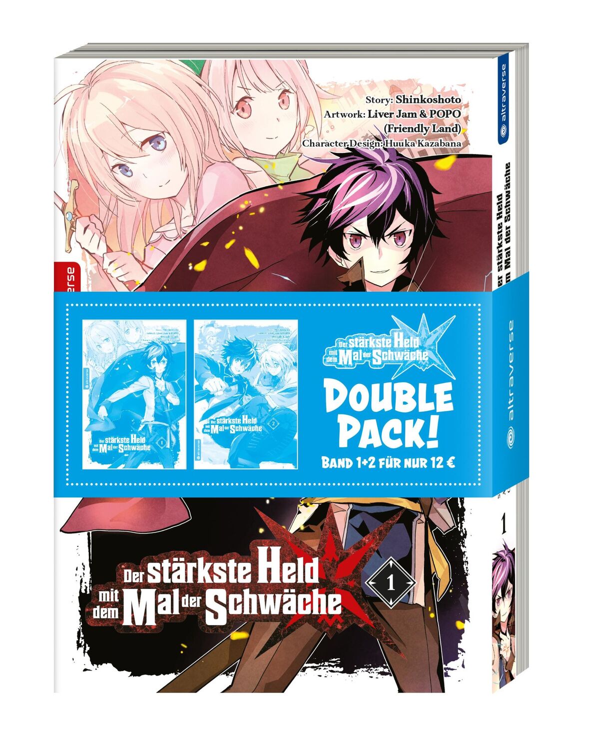 Cover: 9783753919898 | Der stärkste Held mit dem Mal der Schwäche Double Pack 01 &amp; 02 | Buch