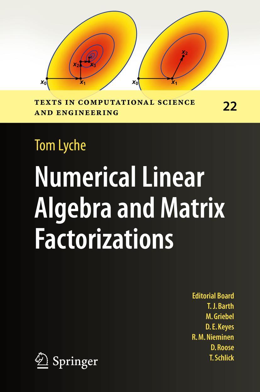 Cover: 9783030364670 | Numerical Linear Algebra and Matrix Factorizations | Tom Lyche | Buch