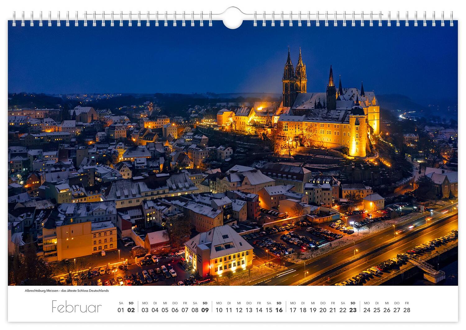 Bild: 9783910680555 | Kalender Sachsen von oben 2025 - Luftaufnahmen | Peter Schubert | 2025