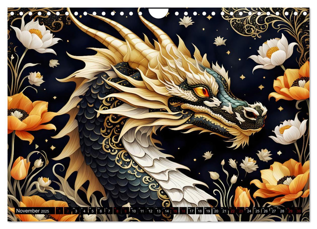 Bild: 9783457238790 | Drachen - Mystische Wesen (Wandkalender 2025 DIN A4 quer), CALVENDO...