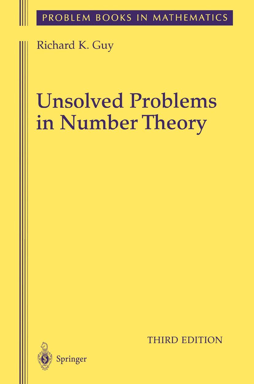 Cover: 9781441919281 | Unsolved Problems in Number Theory | Richard Guy | Taschenbuch | xviii