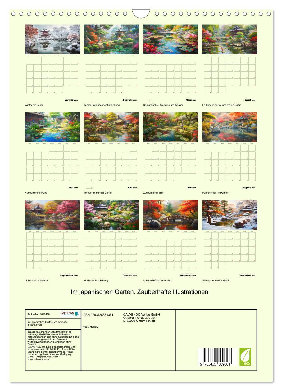 Bild: 9783435869381 | Im japanischen Garten. Zauberhafte Illustrationen (Wandkalender...