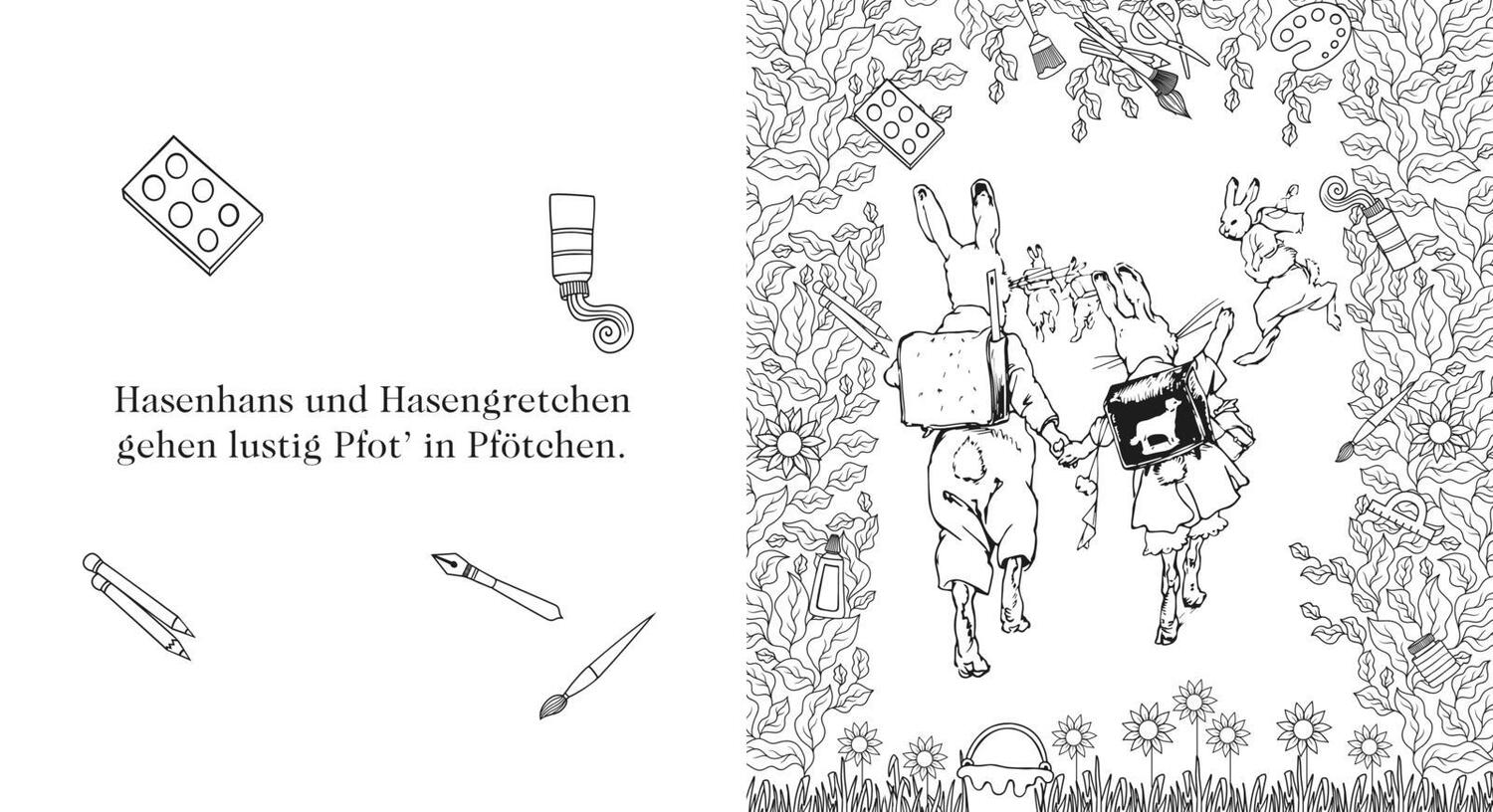 Bild: 9783480401611 | Die Häschenschule: Das Malbuch aus der Häschenschule | Albert Sixtus