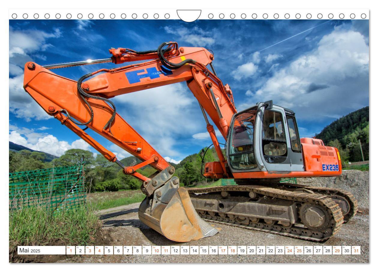 Bild: 9783435368075 | Baumaschinen - Maschinen auf der Baustelle (Wandkalender 2025 DIN...