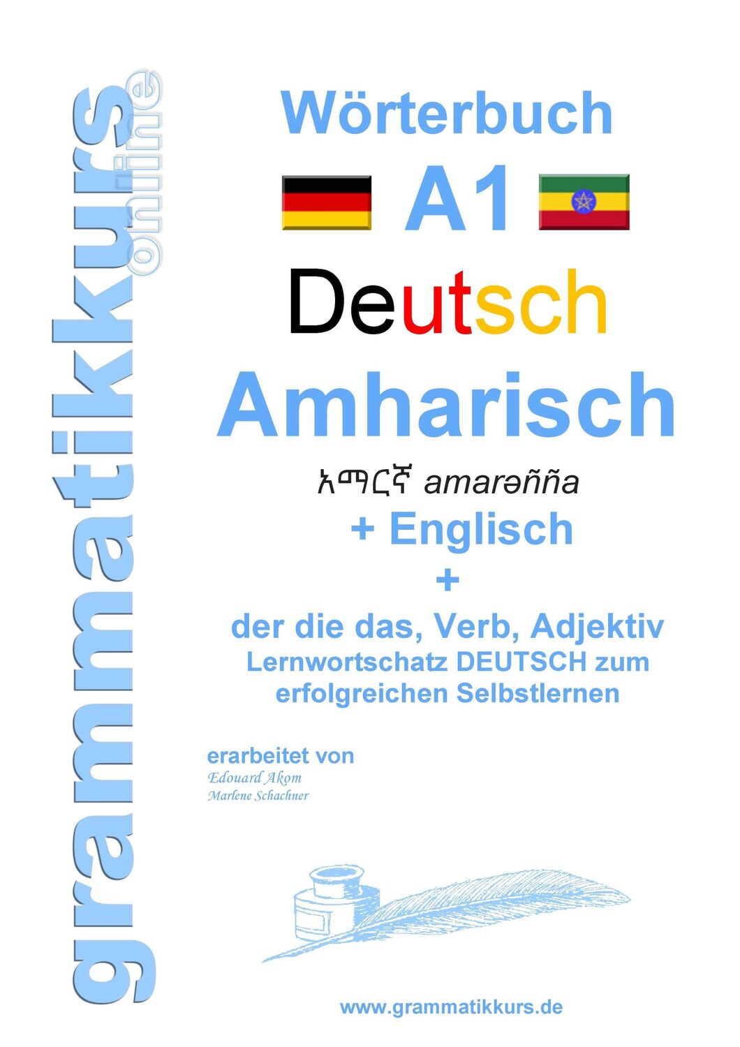 Cover: 9783738647419 | Wörterbuch Deutsch - Amharisch - Englisch Niveau A1 | Schachner | Buch