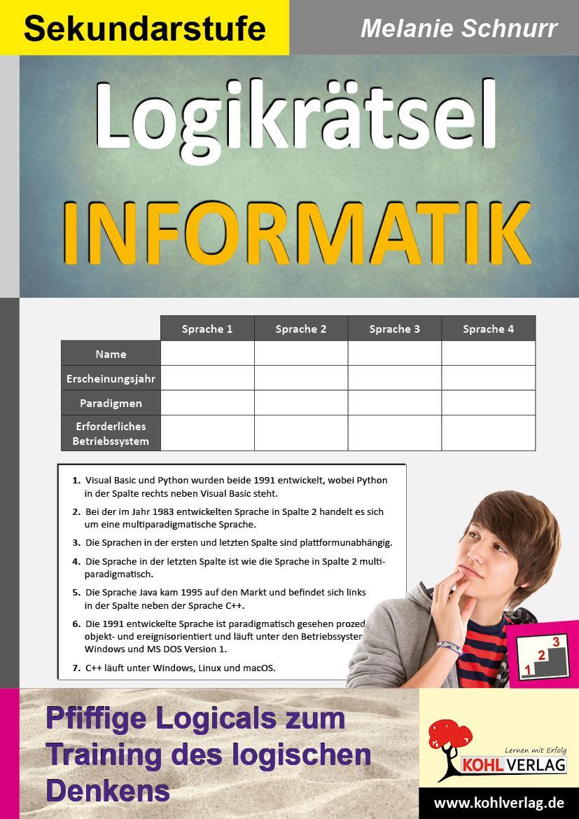 Cover: 9783985583256 | Logikrätsel Informatik | Melanie Schnurr | Taschenbuch | 40 S. | 2023