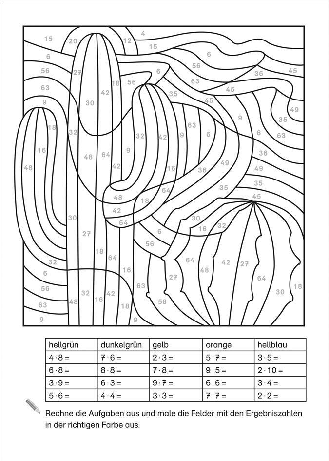 Bild: 9783788625214 | Lernstern: Mathe-Malblock 2. Klasse. Das kleine Einmaleins | Buch