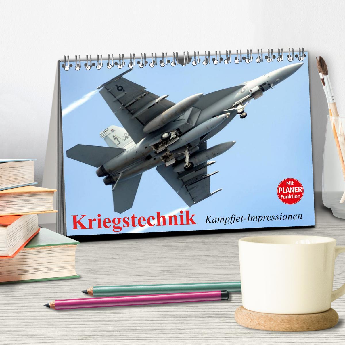 Bild: 9783435528943 | Kriegstechnik. Kampfjet-Impressionen (Tischkalender 2025 DIN A5...