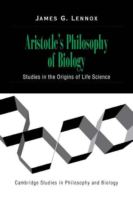 Cover: 9780521659765 | Aristotle's Philosophy of Biology | James G. Lennox | Taschenbuch