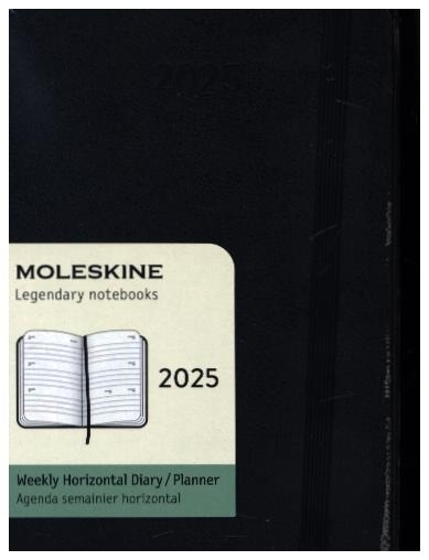 Cover: 8056999270476 | Moleskine Wochenkalender Horizontal P/A6 Schwarz 2025 | Kalender