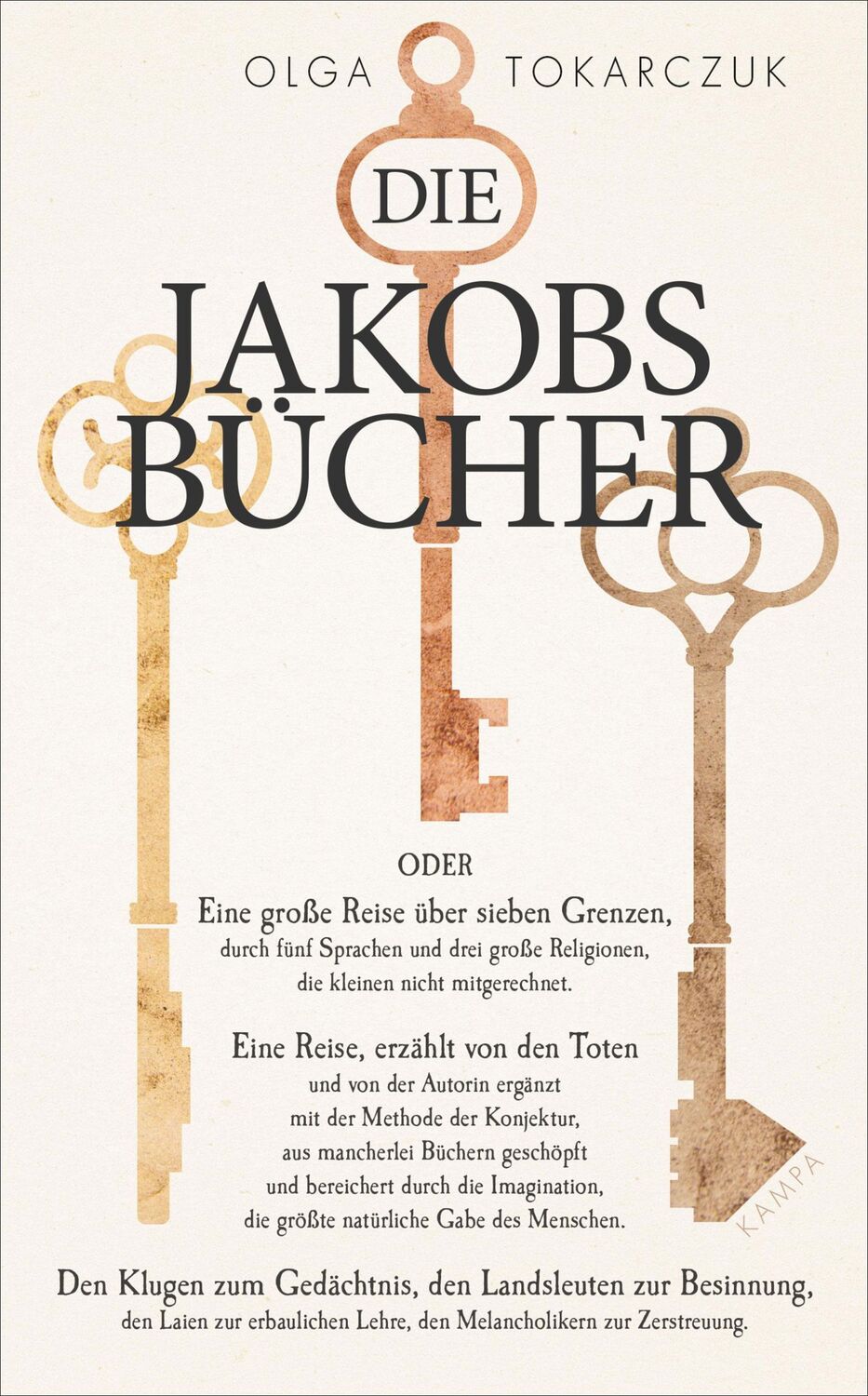 Cover: 9783311100140 | Die Jakobsbücher | Olga Tokarczuk | Buch | 1184 S. | Deutsch | 2019