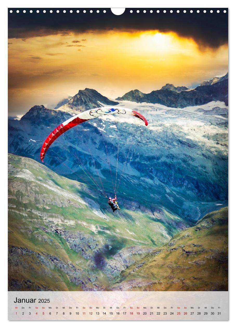 Bild: 9783435931422 | Paragliding - einfach Spaß (Wandkalender 2025 DIN A3 hoch),...