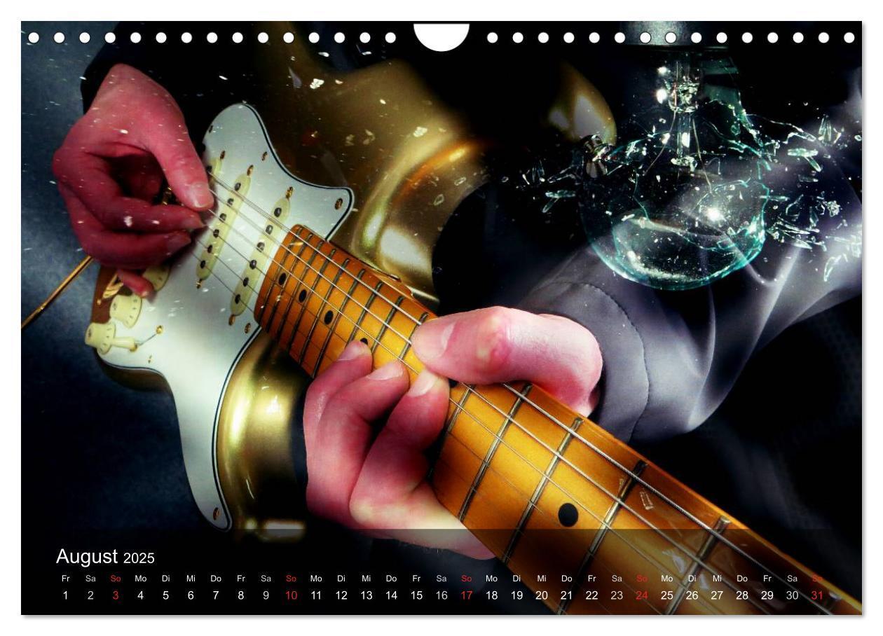 Bild: 9783435570416 | Rockgitarren Power (Wandkalender 2025 DIN A4 quer), CALVENDO...