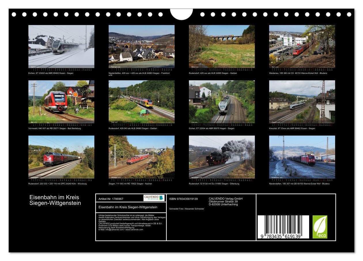 Bild: 9783435619139 | Eisenbahn im Kreis Siegen-Wittgenstein (Wandkalender 2025 DIN A4...