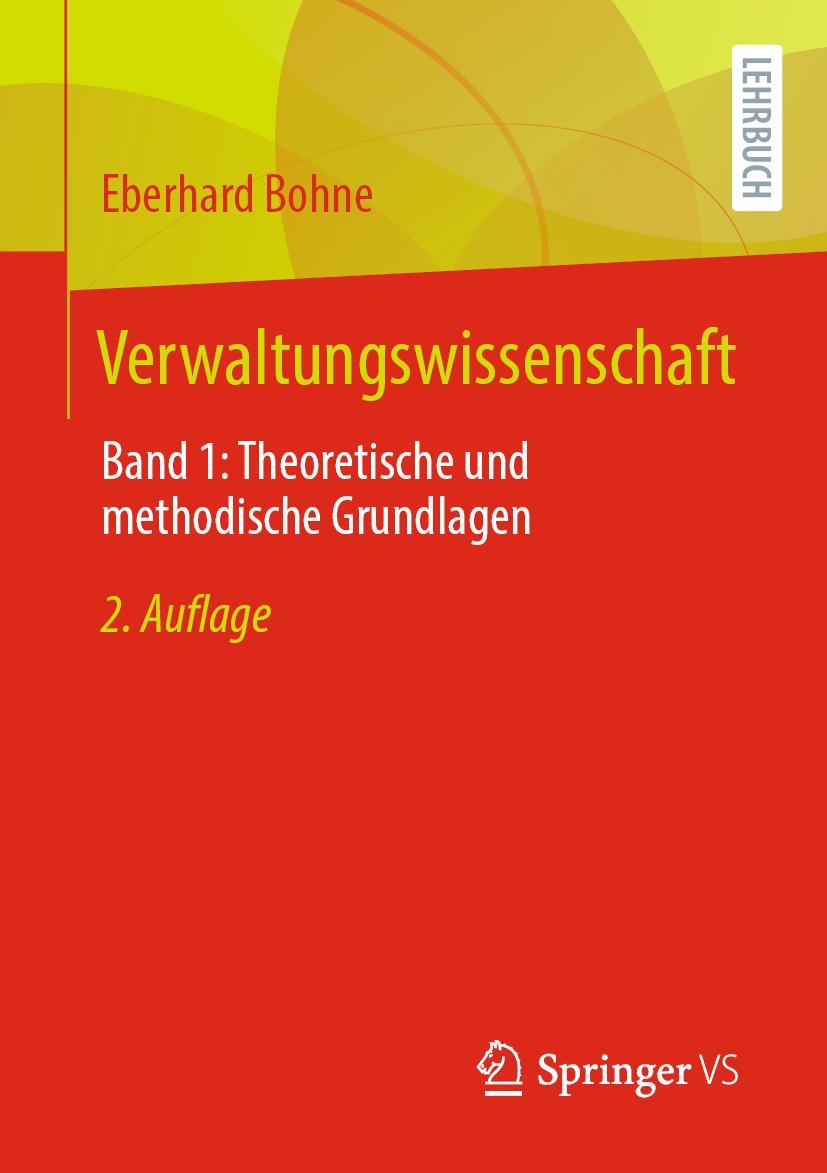 Cover: 9783658402990 | Verwaltungswissenschaft | Eberhard Bohne | Taschenbuch | Paperback