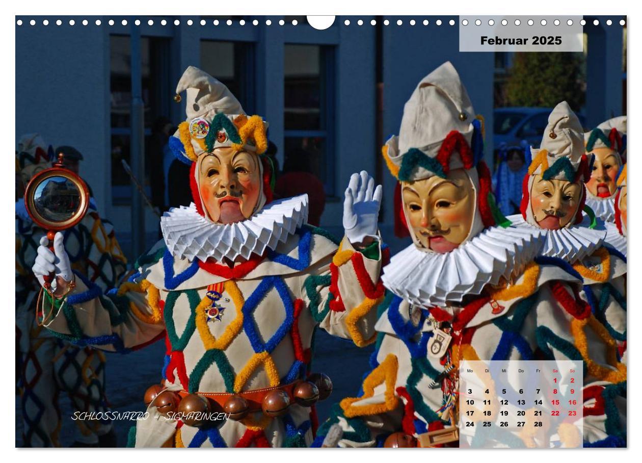 Bild: 9783435569137 | Schwäbisch alemannische Fasnet (Wandkalender 2025 DIN A3 quer),...