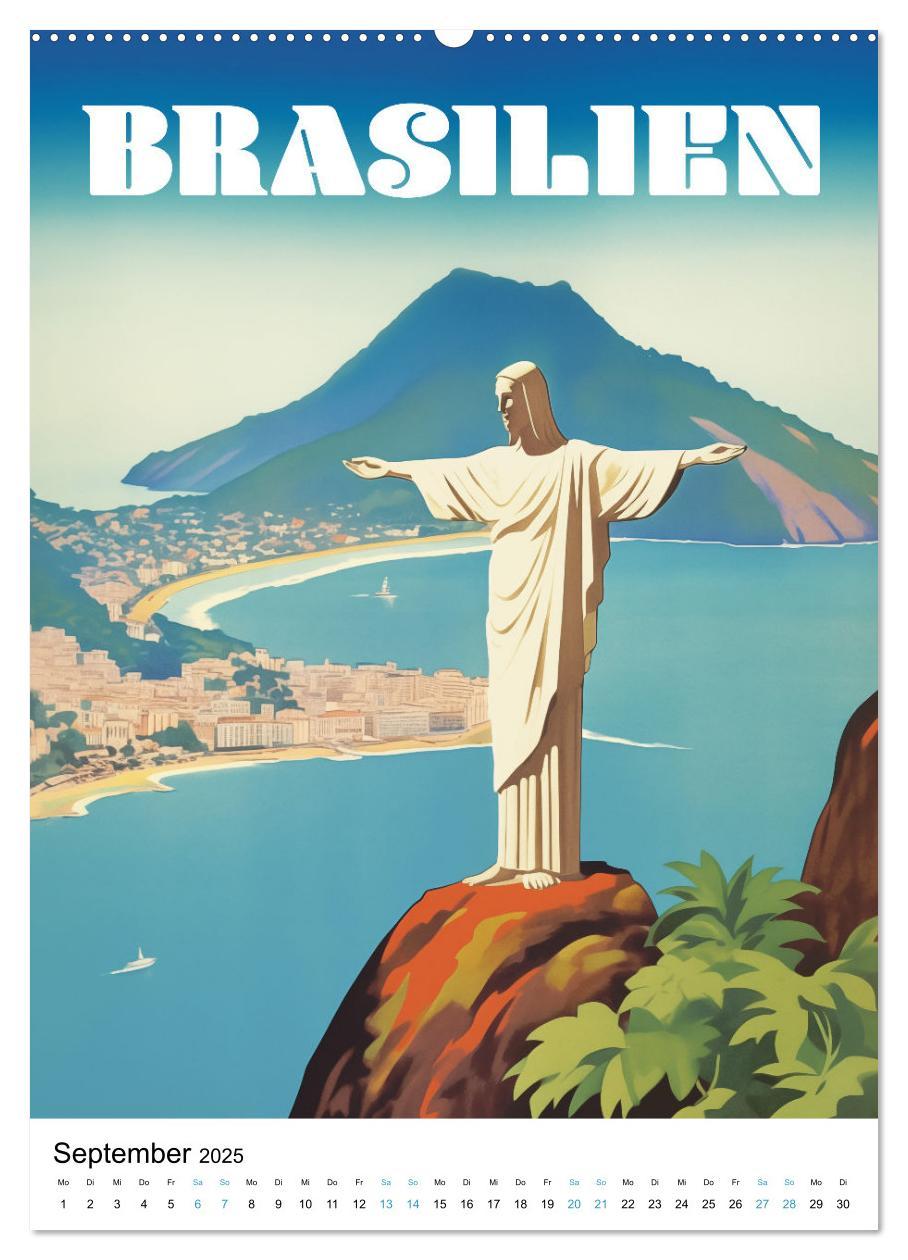 Bild: 9783383763311 | Reise in die 50er Jahre. Vintage Travel Poster. (Wandkalender 2025...