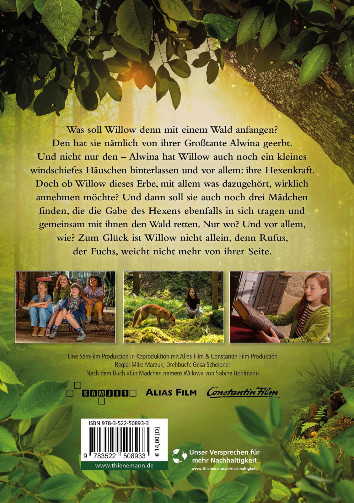 Rückseite: 9783522508933 | Ein Mädchen namens Willow: Das Buch zum Film | Sabine Bohlmann | Buch