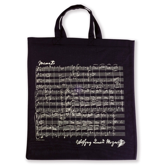 Cover: 9120016974612 | Tote bag Mozart black | Tragtasche | Vienna World | EAN 9120016974612