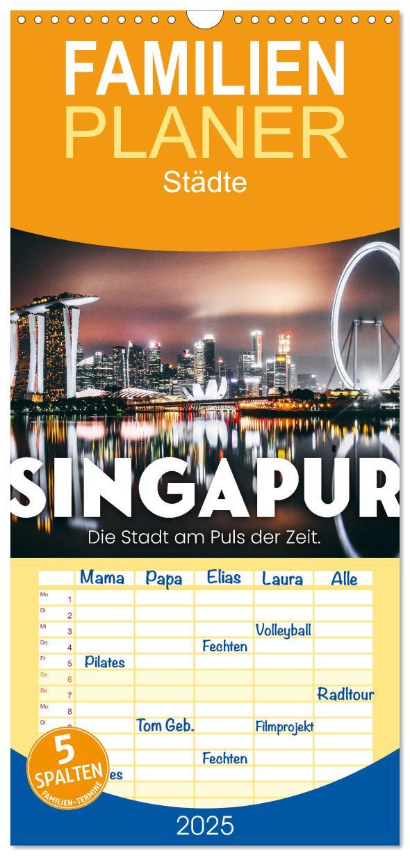 Cover: 9783457098431 | Familienplaner 2025 - Singapur - Die Stadt am Puls der Zeit. mit 5...