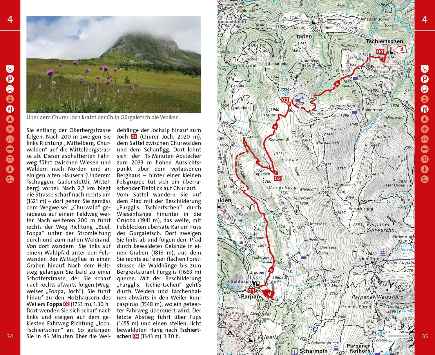 Bild: 9783259037553 | Graubünden Nord Wanderführer | Mit 70 Touren und Outdoor App | Buch