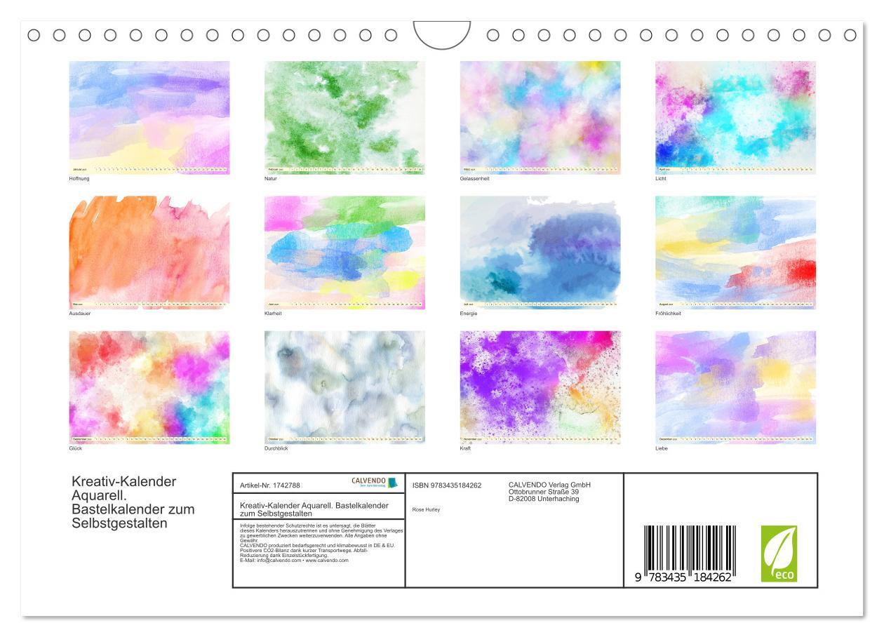 Bild: 9783435184262 | Kreativ-Kalender Aquarell. Bastelkalender zum Selbstgestalten...